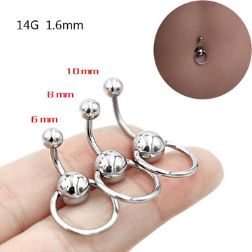 DAIIIBABYYY  -  Round Ball Surgical Steel Navel Piercing Sexy Belly Piercing Ombligo Belly Button Rings Nombril Navel Ring Earrings Body Jewelry